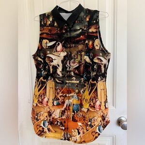 Blackmilk Unearthly Delights Business Time Shirt, size L